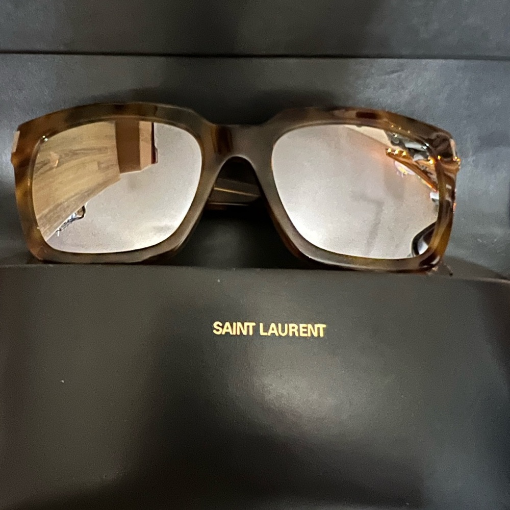Saint Laurent Tortoise Shell Sunglasses